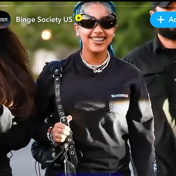 Vintage Y2K Black Grommet Lace Up Purse Shoulder Bag - Picture 2 of 11